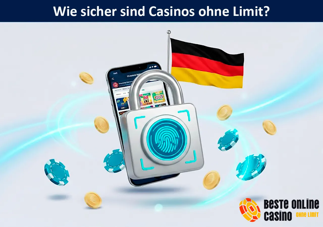 Sicherheitsmerkmale und SSL-Verschlüsselung in Online Casinos ohne Limit.